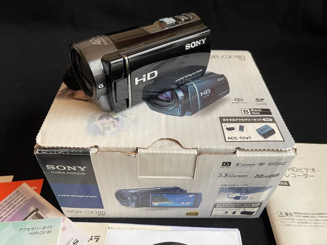 【美品】SONY HDR-CX180 ビデオカメラ 本体 ブラック
