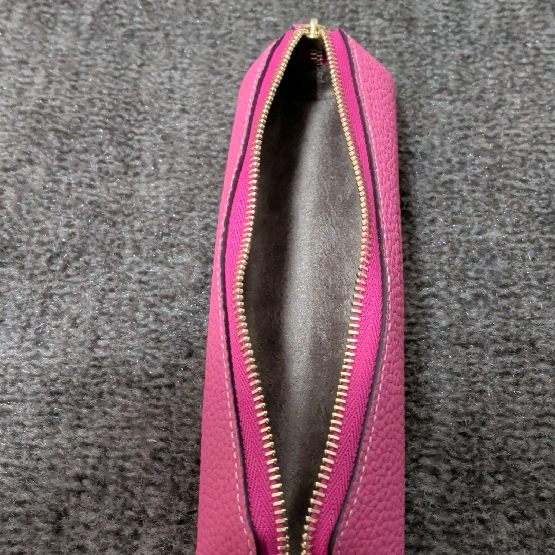 未使用級✨️　BONAVENTURA　 アザレピンク　レザーペンケース