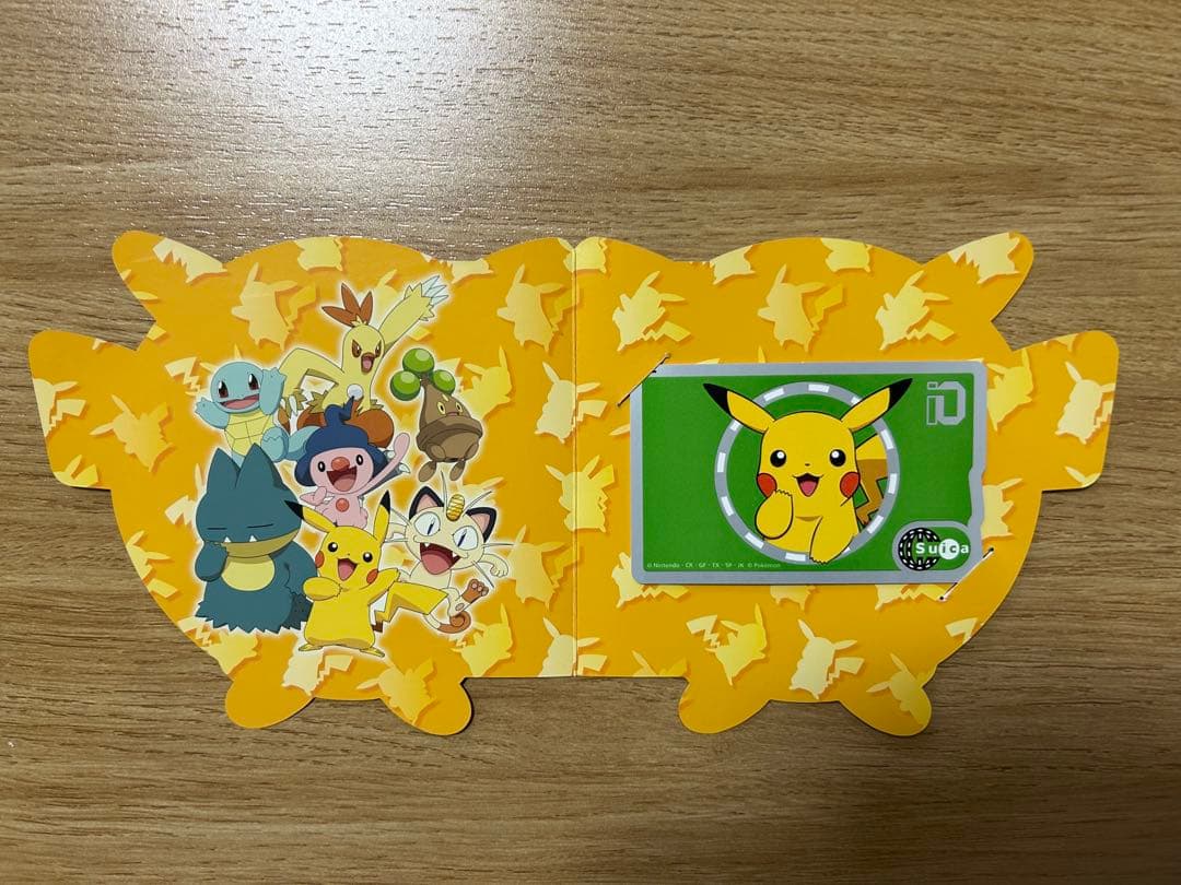 【美品 未使用】ポケモンSuica 台紙付き（使用不可）