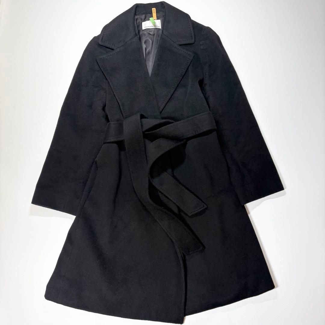 エムプルミエ カシミヤ100% ベルテッドロングコート