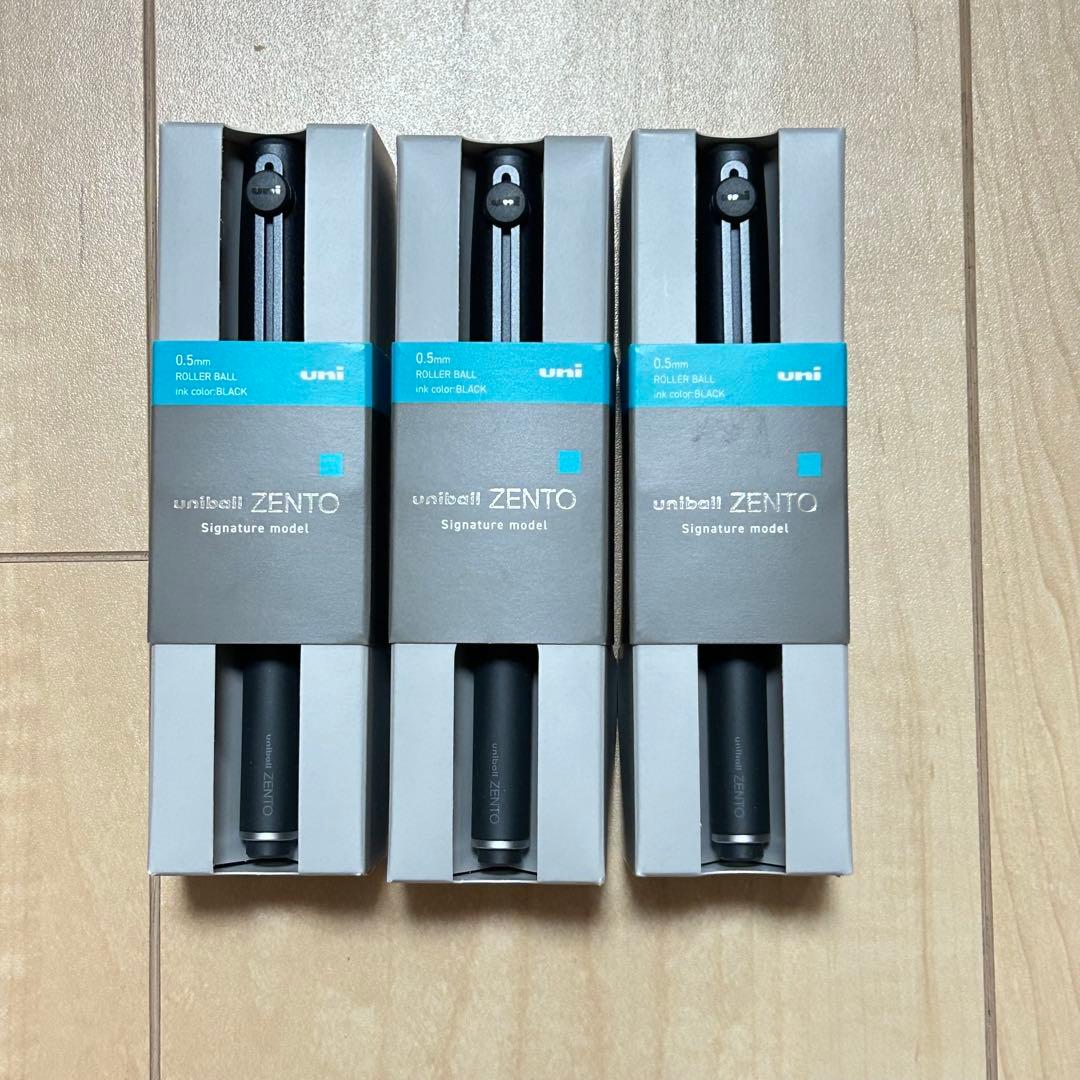 新品 ユニボールゼント シグニチャーモデル ブラック 3本　ZENTO