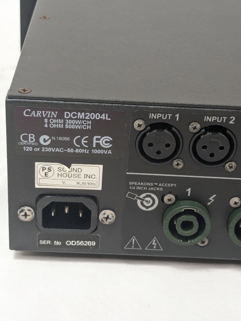 CARVIN DCM2004L 4chパワーアンプ カーヴィン