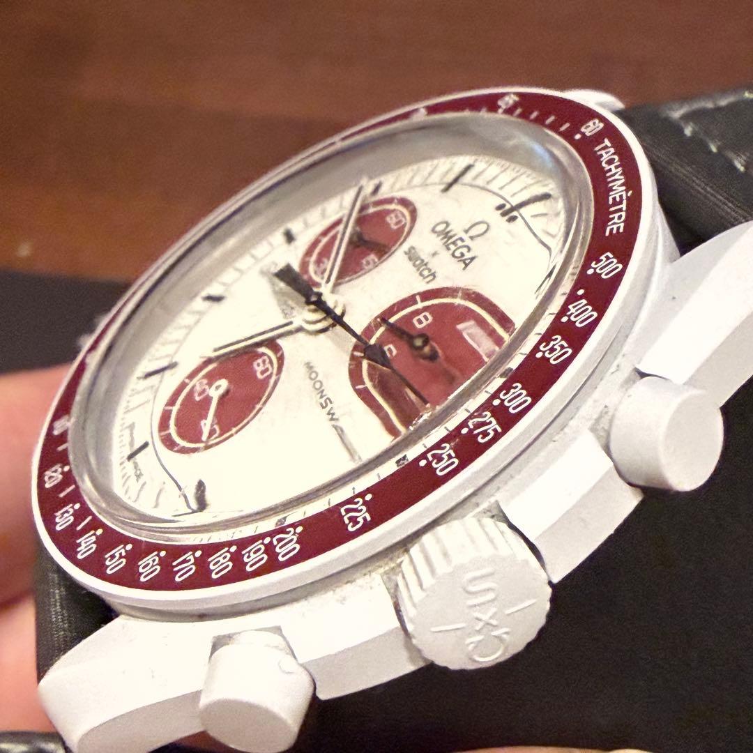 北*誉様 【中古】OMEGA オメガ Swatch MISSION TO PLU