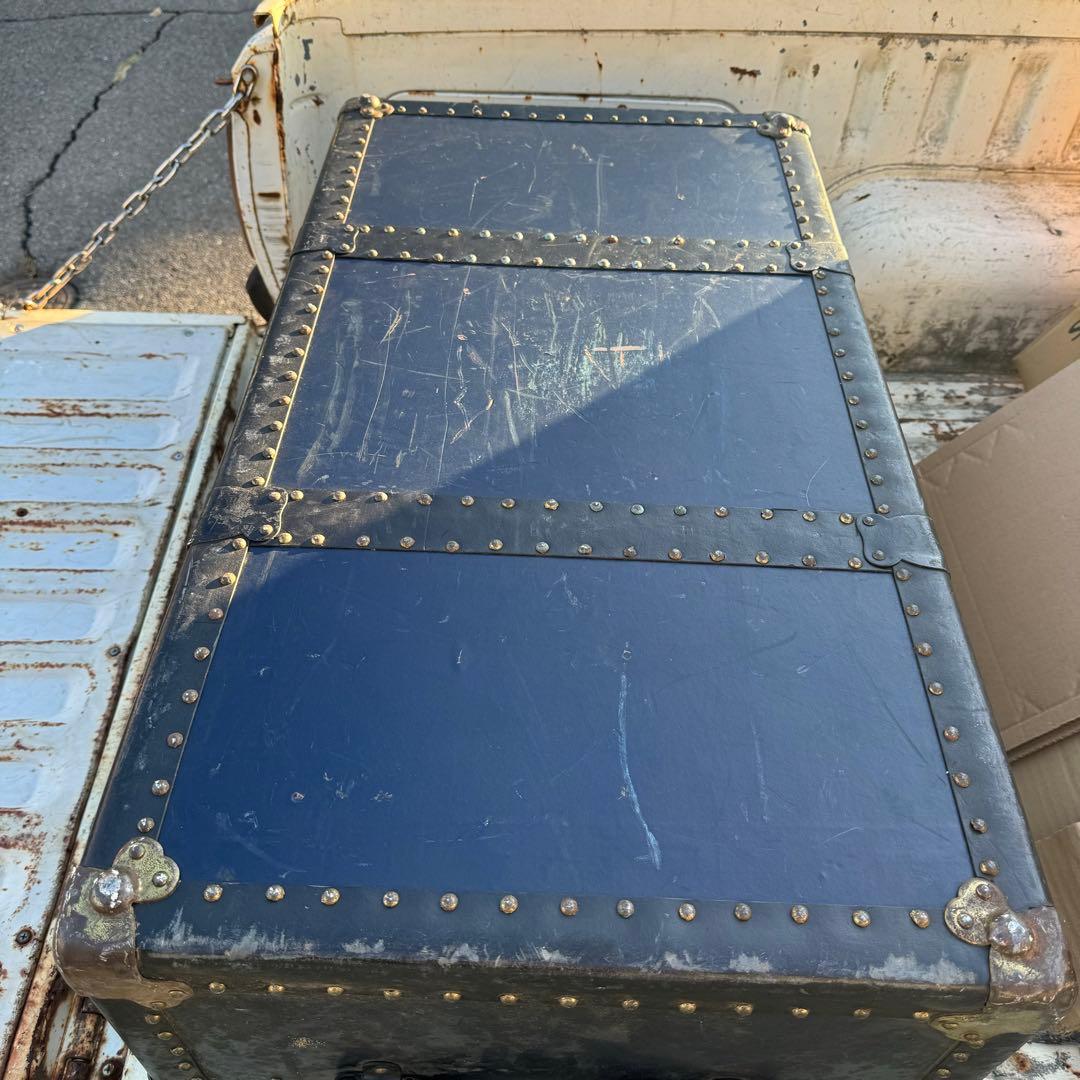 石川トランク製大型船舶トランク 海軍 戦前物？ヴィンテージ昭和レトロアンティーク