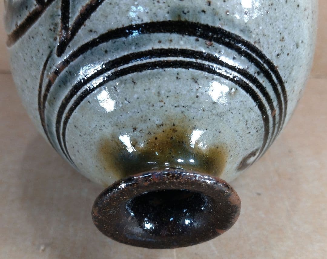 【本物保証】金城次郎 壷屋焼徳利(笑魚2匹) 共箱 人間国宝 壺屋焼 やちむん