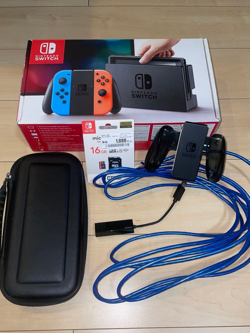 Nintendo Switch ネオンブルー&ネオンレッド＋おまけ品※不足品なし
