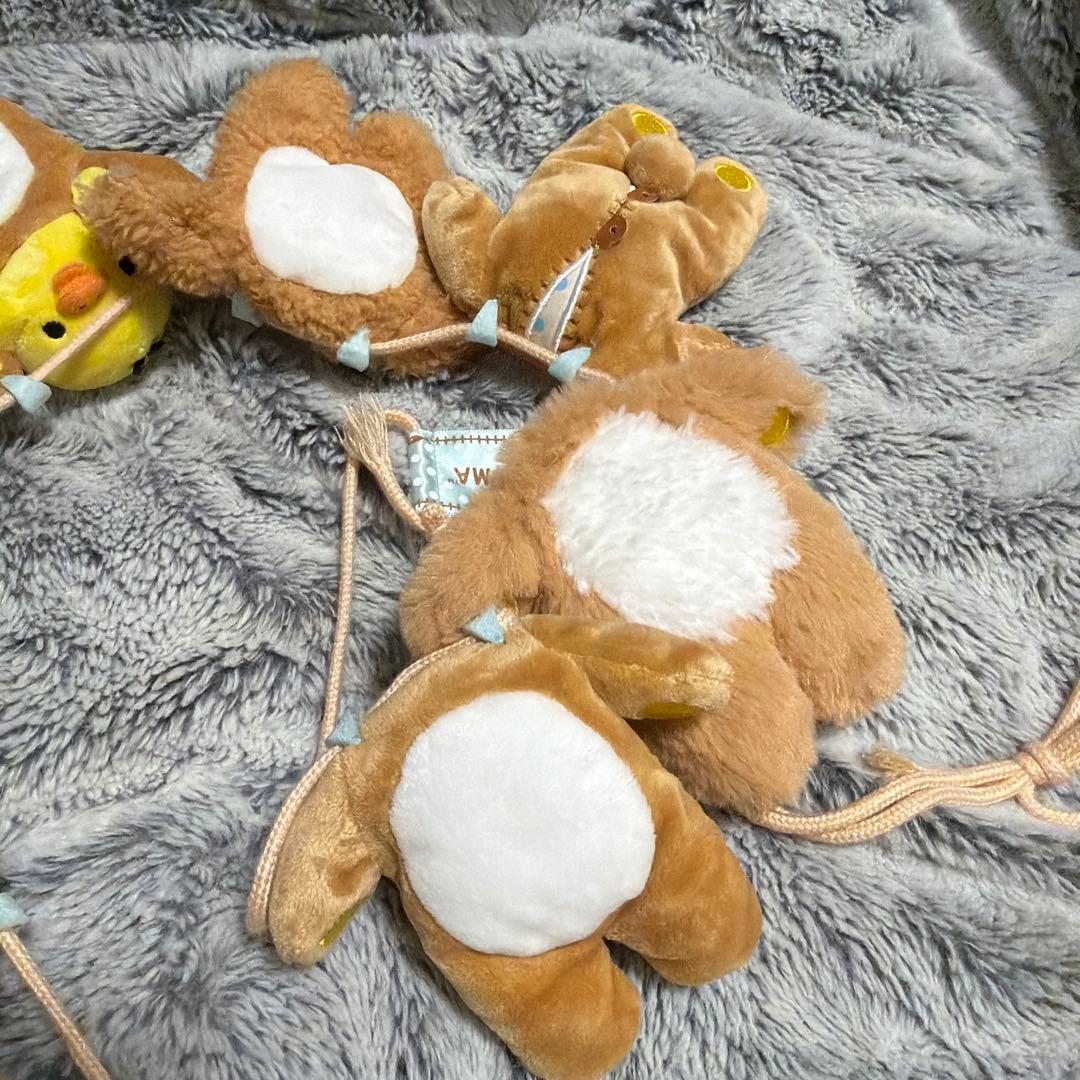 d*2様 リラックマ ぬいぐるみガーランド 「リラックマはきぐるみなんです」テー