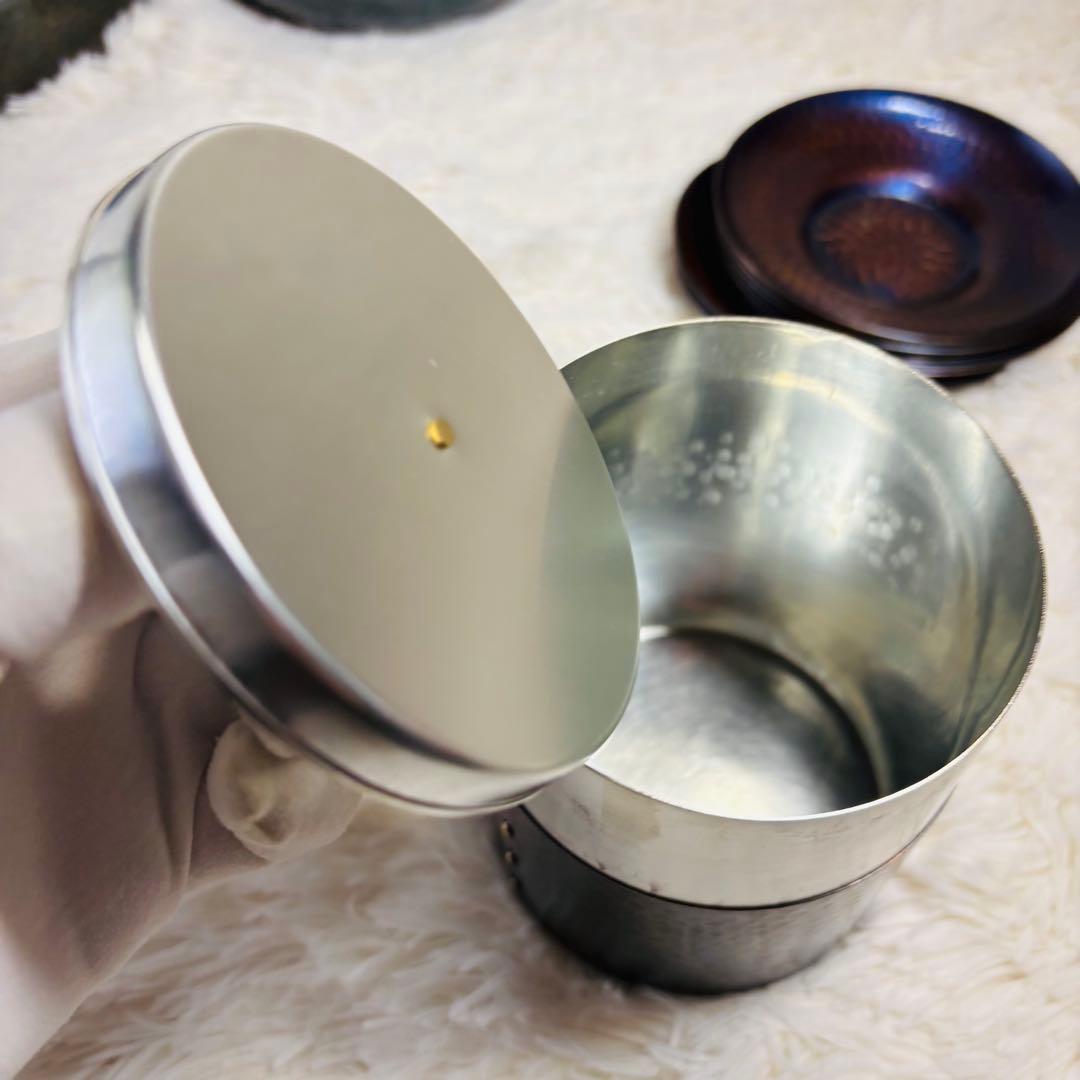 玉川堂　茶筒　建水　水差し　薬缶　鎚起銅器　茶器揃　玉虫　紫　燕三新潟県