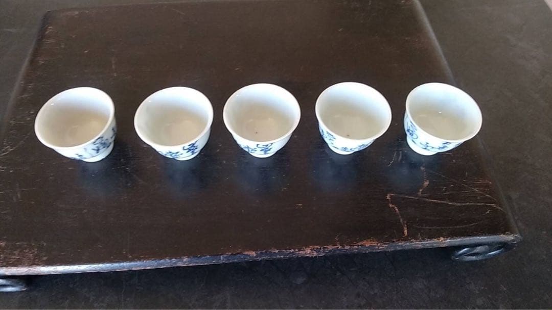 煎茶碗　京焼　太田垣蓮月　煎茶道具　染付　玉露　茶道具　煎茶器　古美術