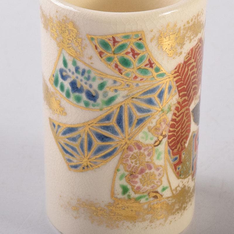 京焼　平安　御室窯　仁清　金平糖入　茶碗など　三点セット　共箱　C　R8646