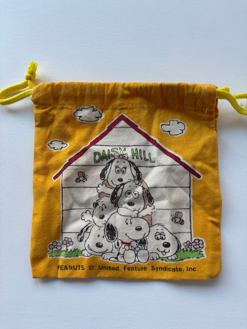デイジーヒルパピーズ　ファミリア　巾着　平成　当時　スヌーピー　兄弟　ポーチ
