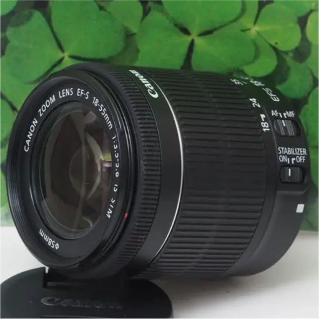 【美品】キヤノンEF-S18-55mm STM標準ズーム❤️音が静かで動画で活躍
