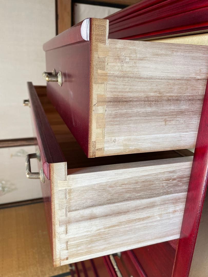 昭和レトロ　木製タンス 8引き出し