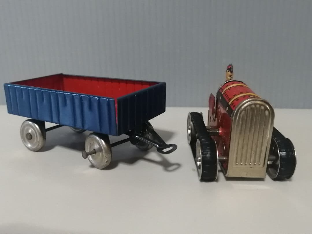 GAMA　ステーショントラクター　ゼンマイ　ブリキ製