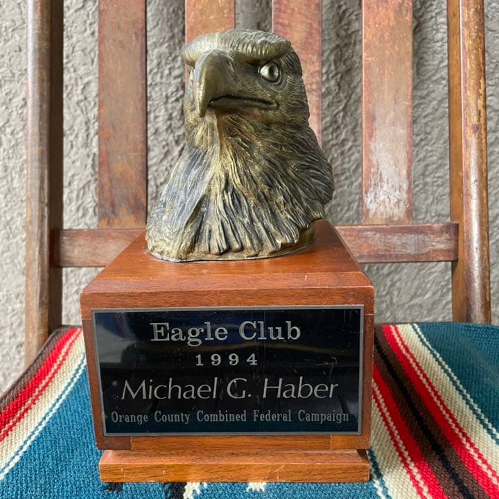 貴重！アメリカヴィンテージ　カリフォルニア西海岸イーグル鷹の置物アンティーク