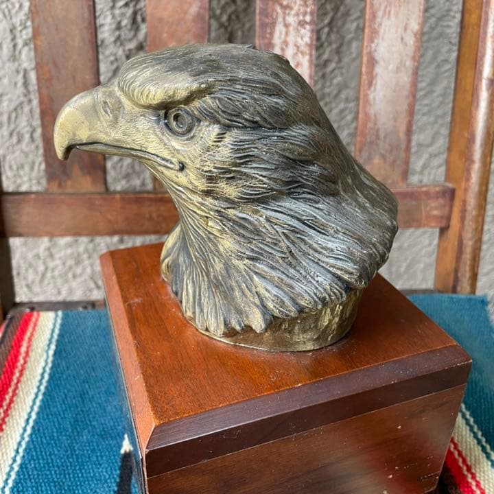 貴重！アメリカヴィンテージ　カリフォルニア西海岸イーグル鷹の置物アンティーク