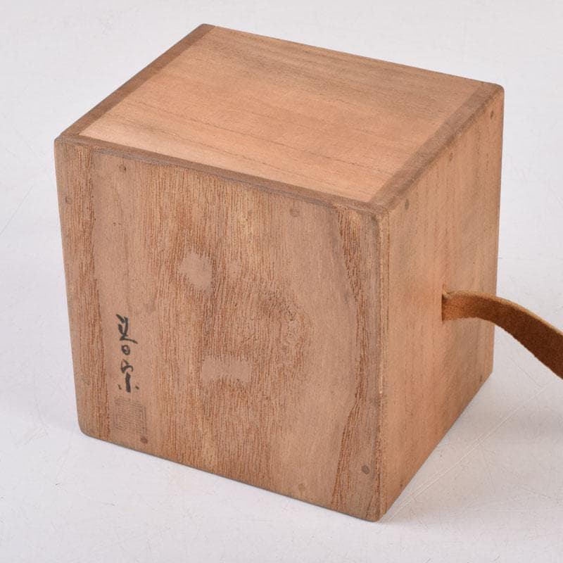 茶道具　黒漆　平棗　伊藤春宗造　共箱　V　8410