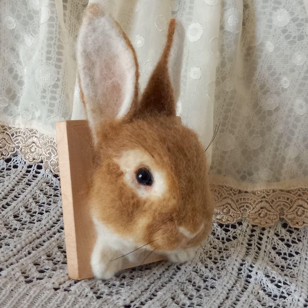 専用出品 うさぎフレーム うちのこ オーダーメイド 羊毛フェルト ハンドメイド