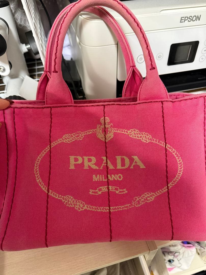 【PRADA】年末セール♡カナパトート♡ピンク♡最終値下げ☆