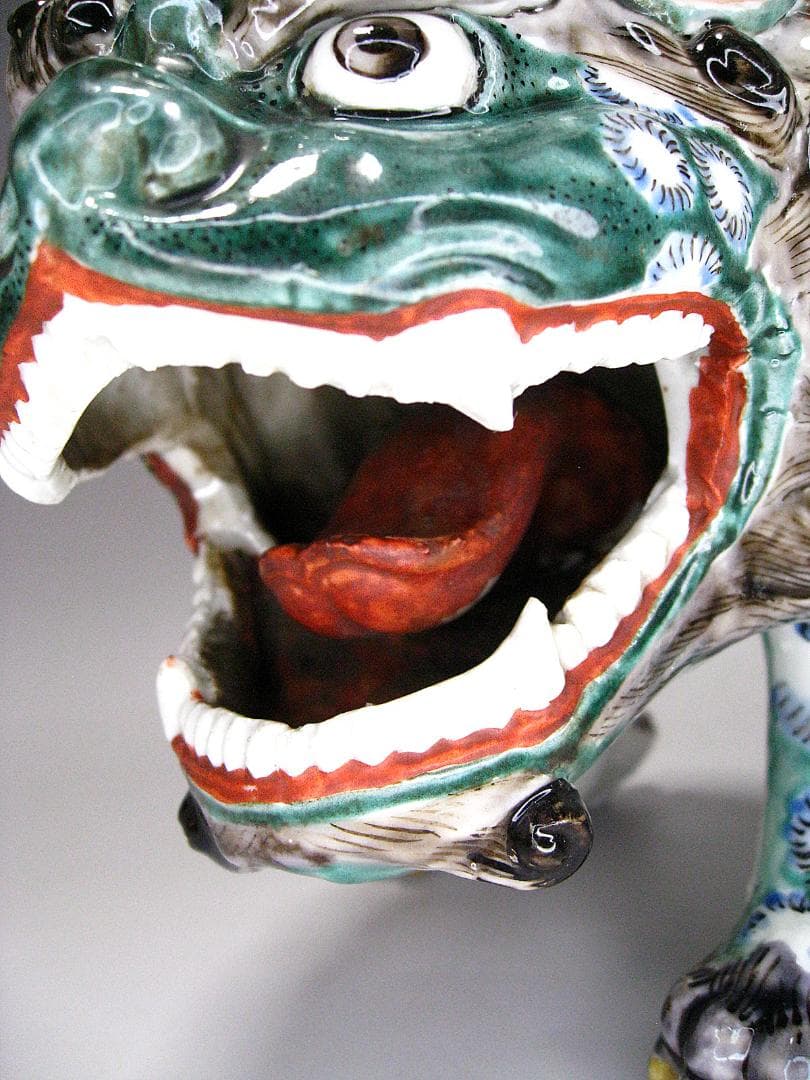 #江戸期 #古九谷 #色絵 #文殊菩薩像香炉 #茶道 #香道 #仏教美術 #古玩