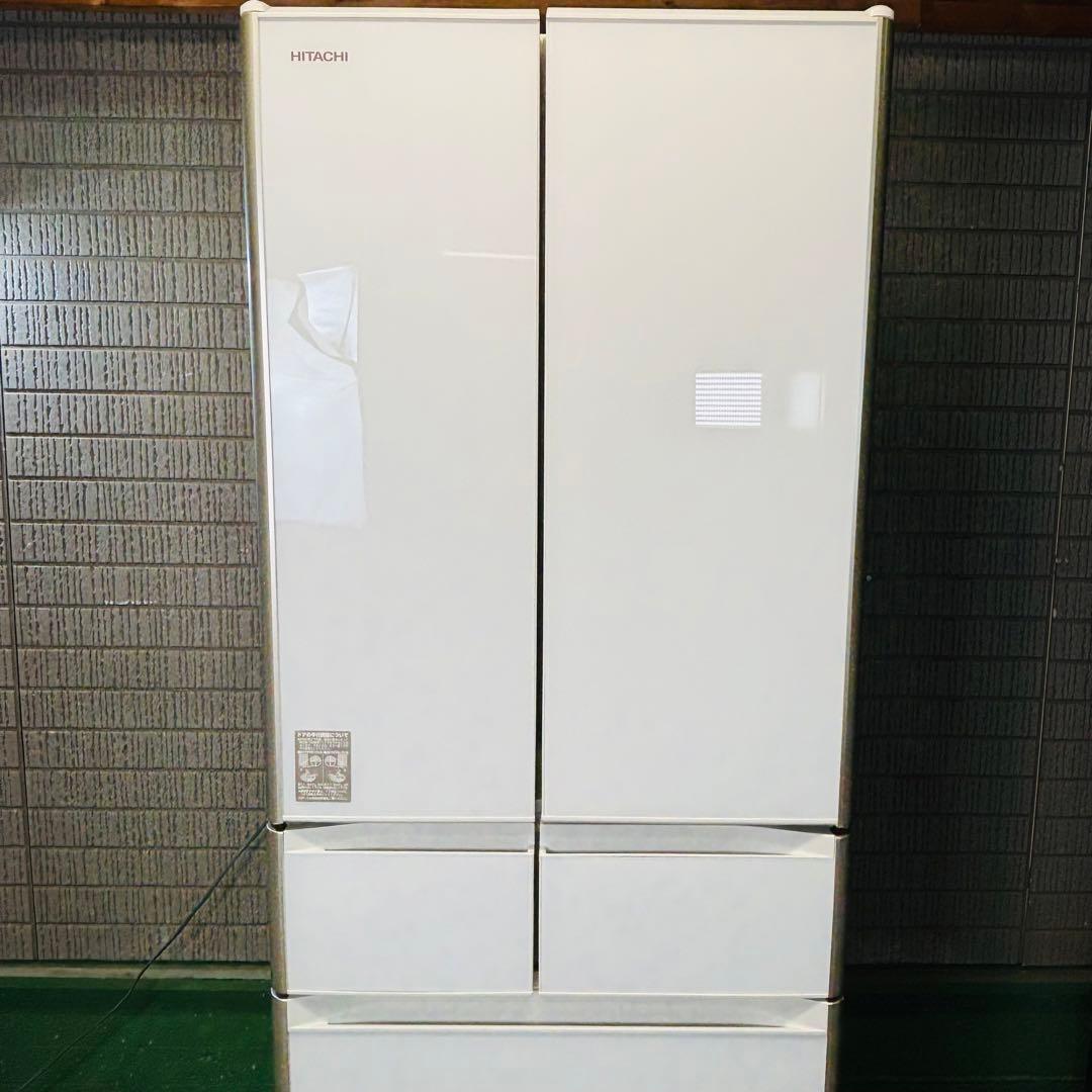 日立 430L 冷蔵庫 大容量 おしゃれガラス面 ファミリー【地域限定配送無料】