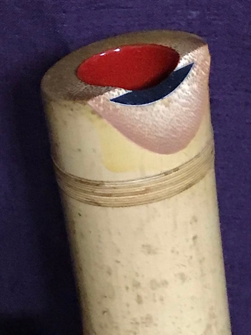 ⭐️尺八 都山流 精華銘(2印) 銀縁歌口　銀三線継 約51センチ