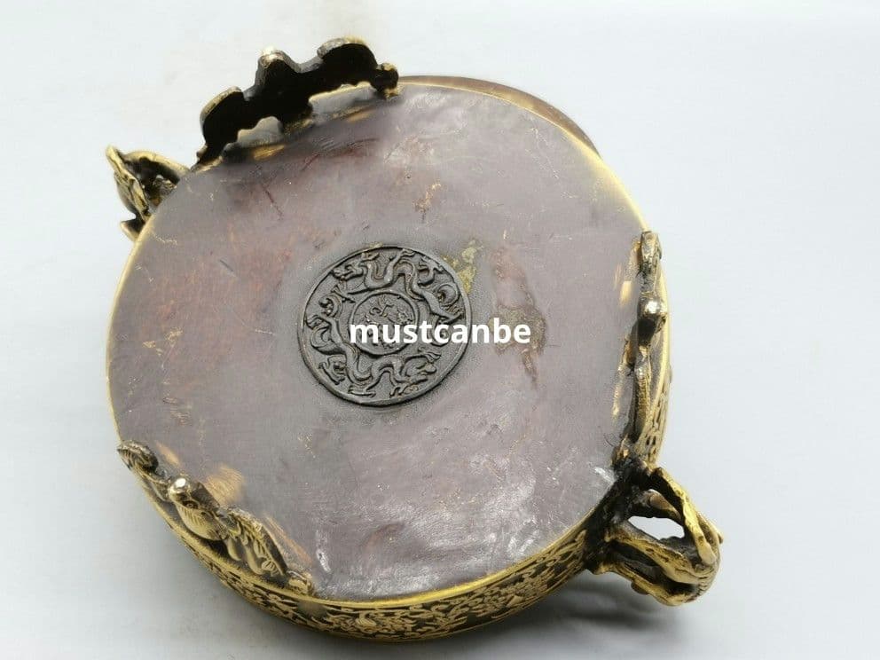 銅製 童子元宝炉 龍鳳香炉 室内薫香炉 香道具 茶道具 工芸品 置物