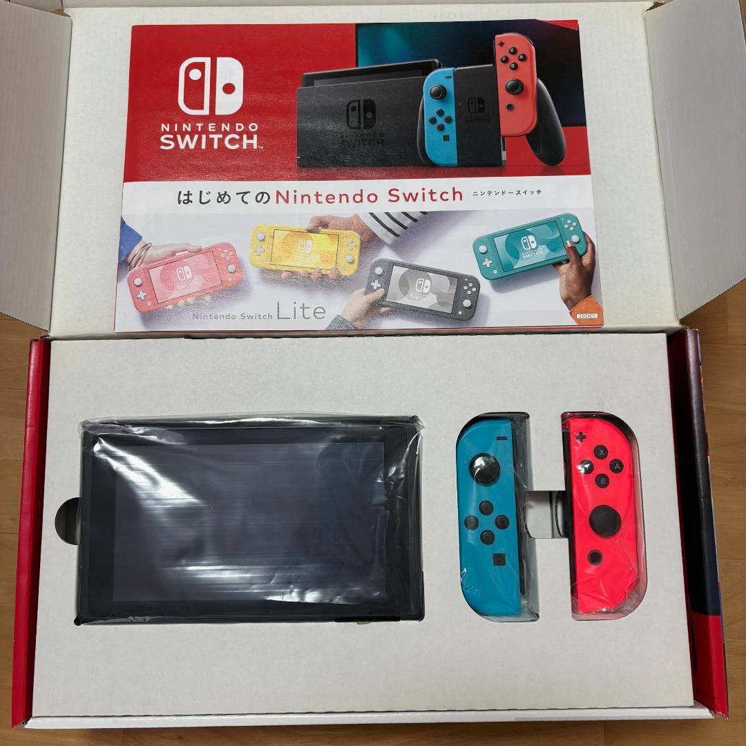 【美品】Nintendo Switch本体（箱・付属品完備）