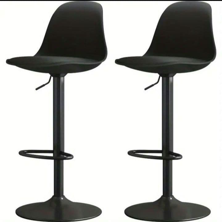 カウンターチェア　ブラック　２脚セット