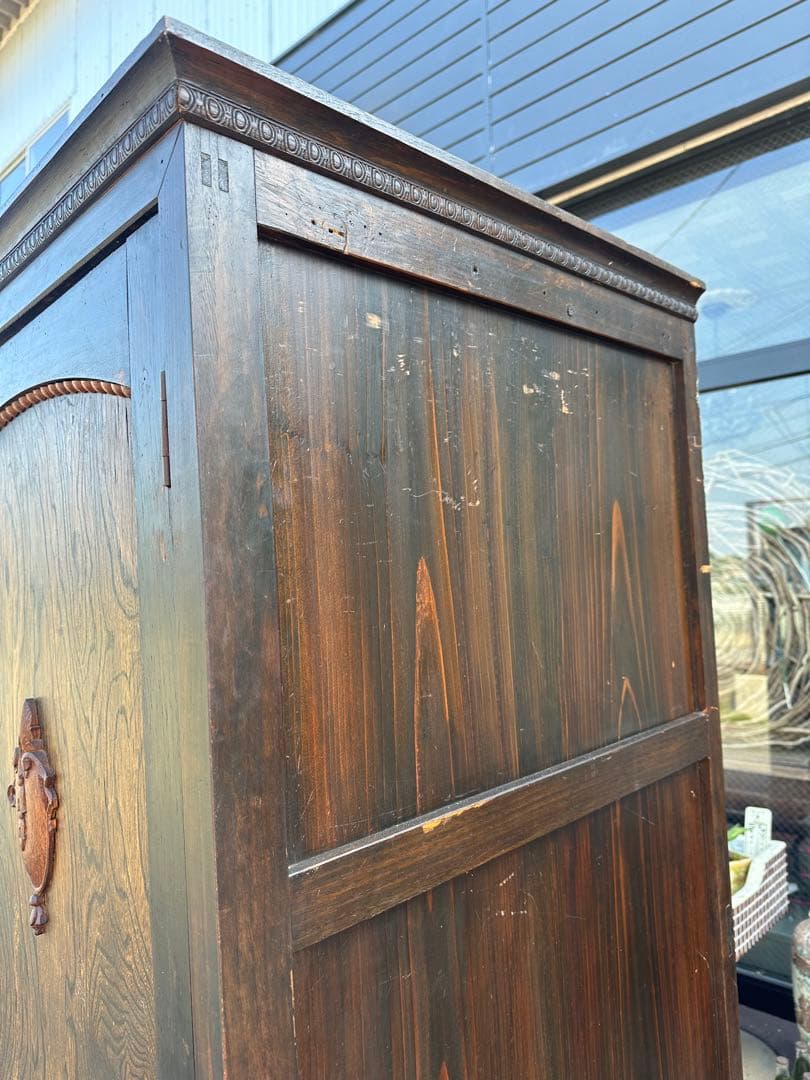 瞬間的値下げ❗️アンティーククローゼット箪笥洗浄済み！100年以上前！