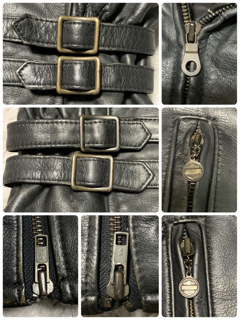 美品 HARLEY DAVIDSON シングルライダース レザージャケット