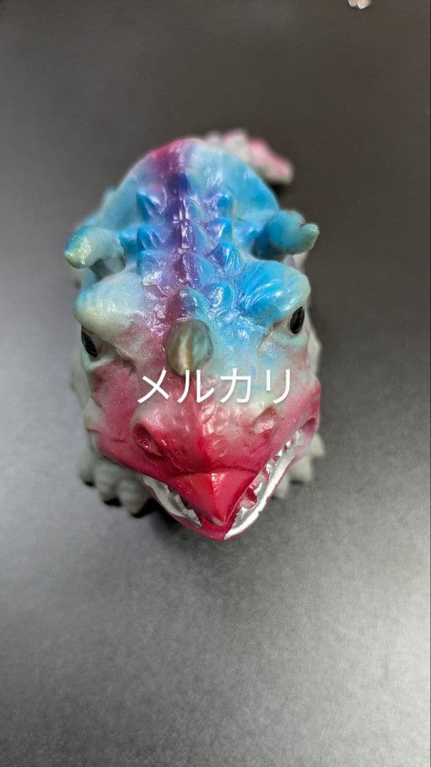 三浦トーイ製　トリケラトプス風怪獣ソフビ人形