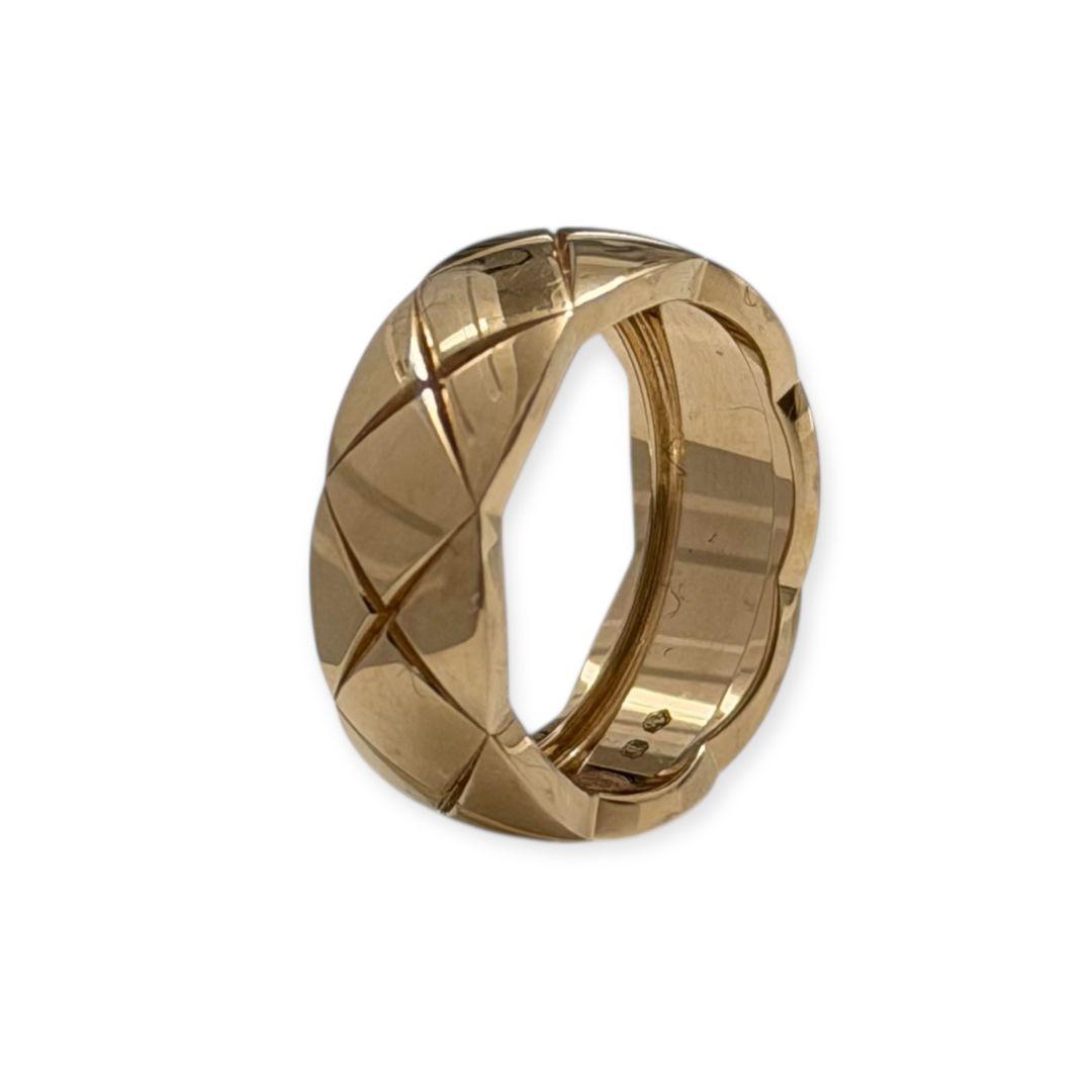 シャネル 18K ベージュゴールド ミディアムモデル ココクラッシュリング 指輪