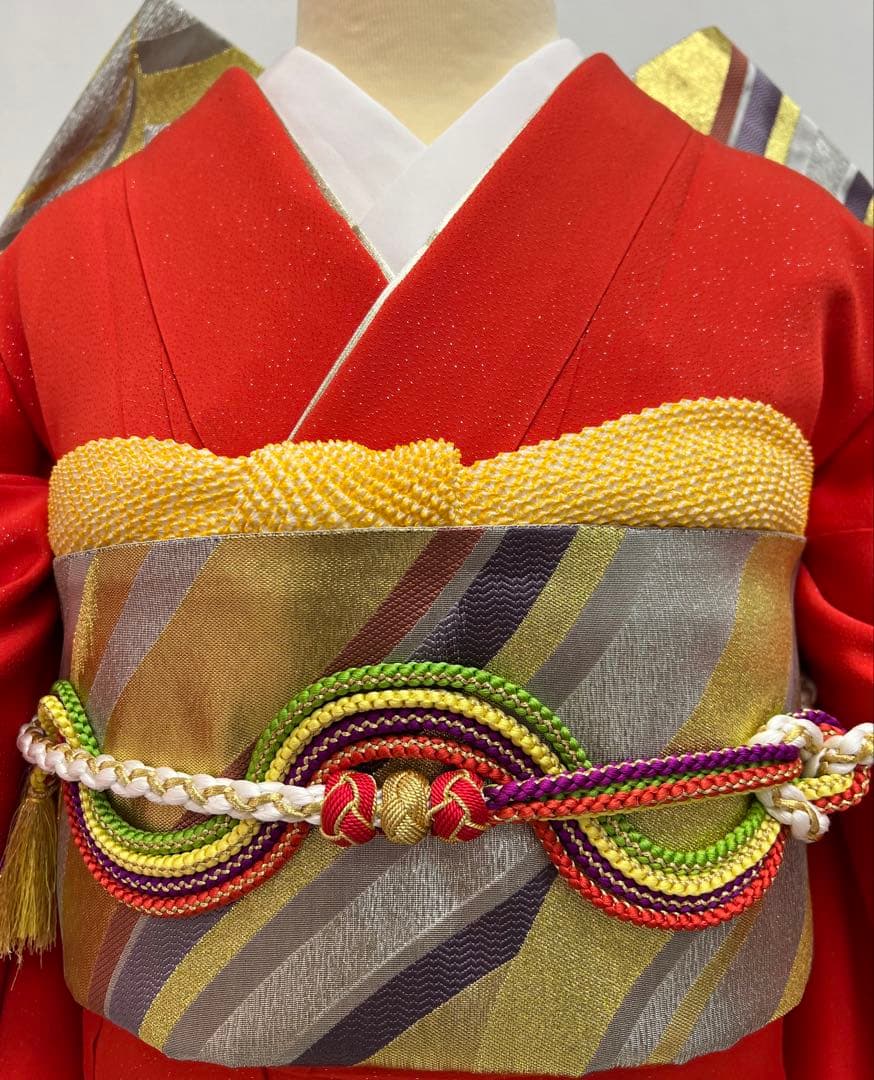 堀省平　振り袖　フルセット　長襦袢　成人式　金彩加工　銀通し　落款入り　657