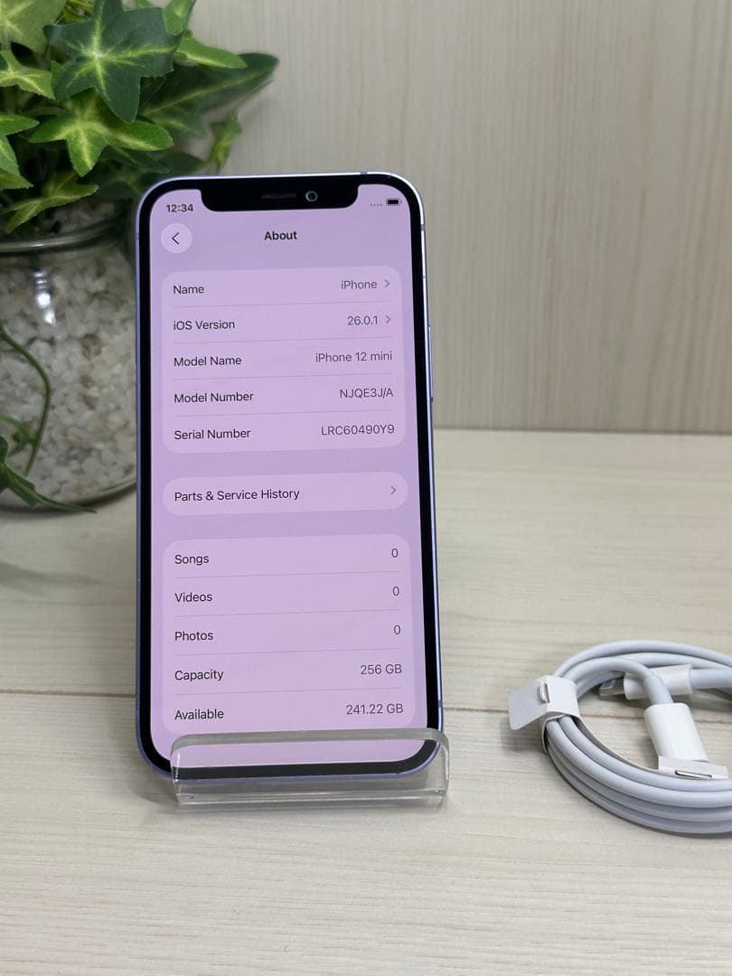✅✨美品・100％✨iPhone 12 mini 256GB❣️SIM フリー ✨