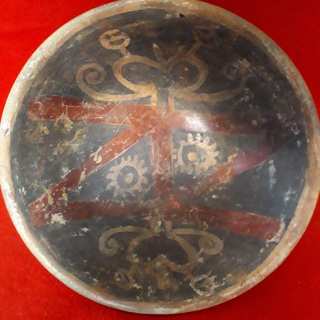 中南米アンティーク彩文深鉢