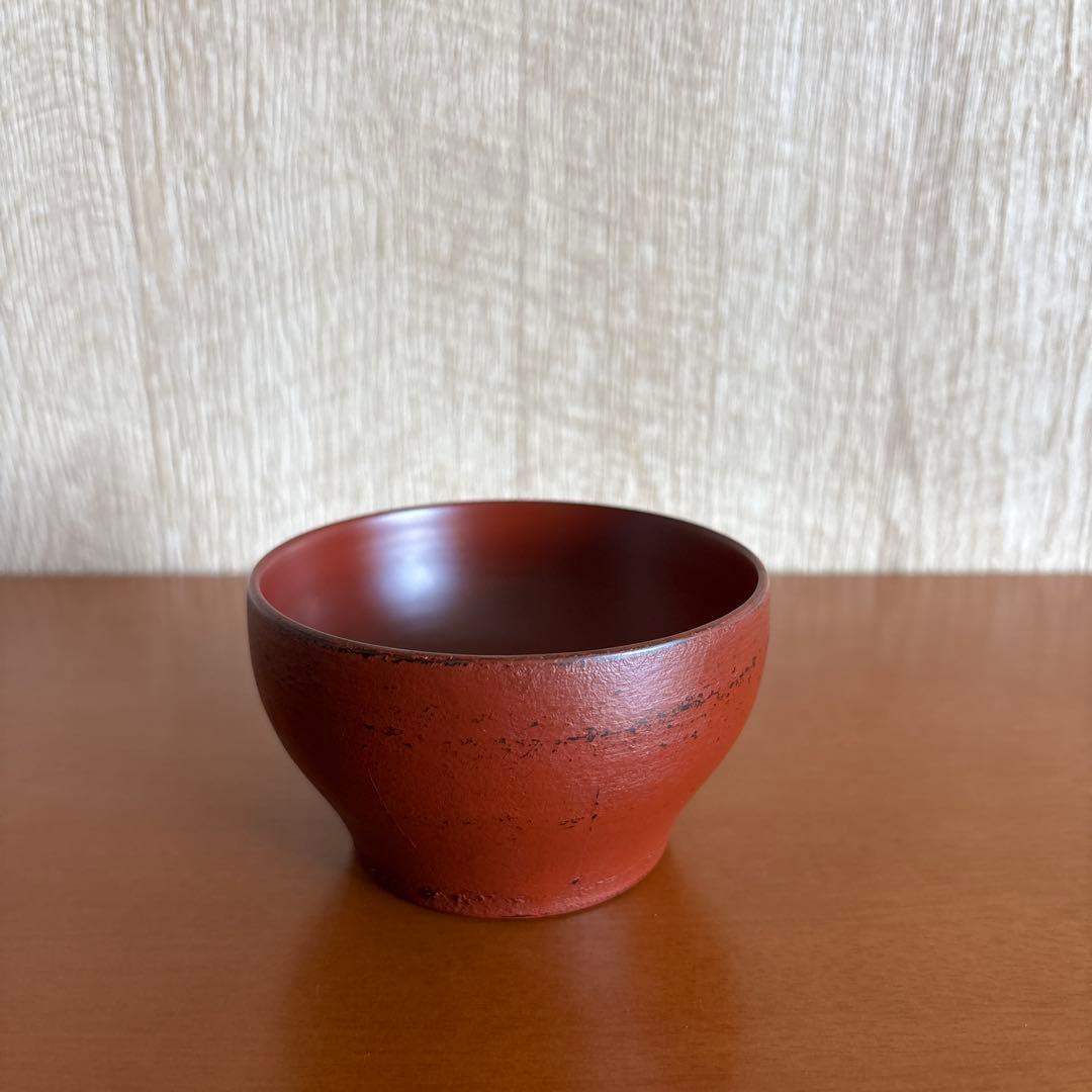 赤木明登氏作 ぐい呑み(大)黒、赤