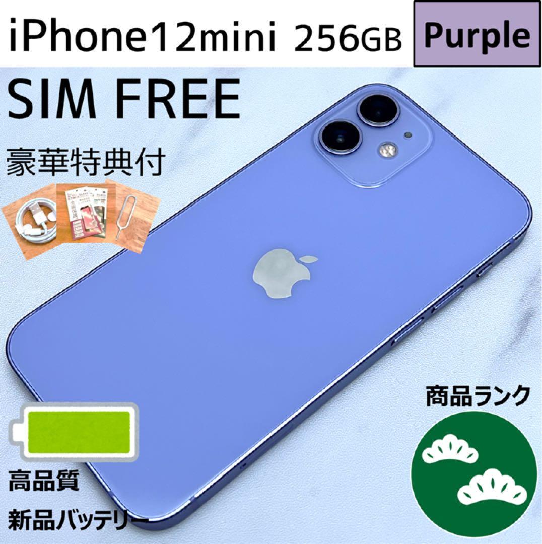 【上美品☆】iPhone12mini 本体 Purple 256GBSIMフリー