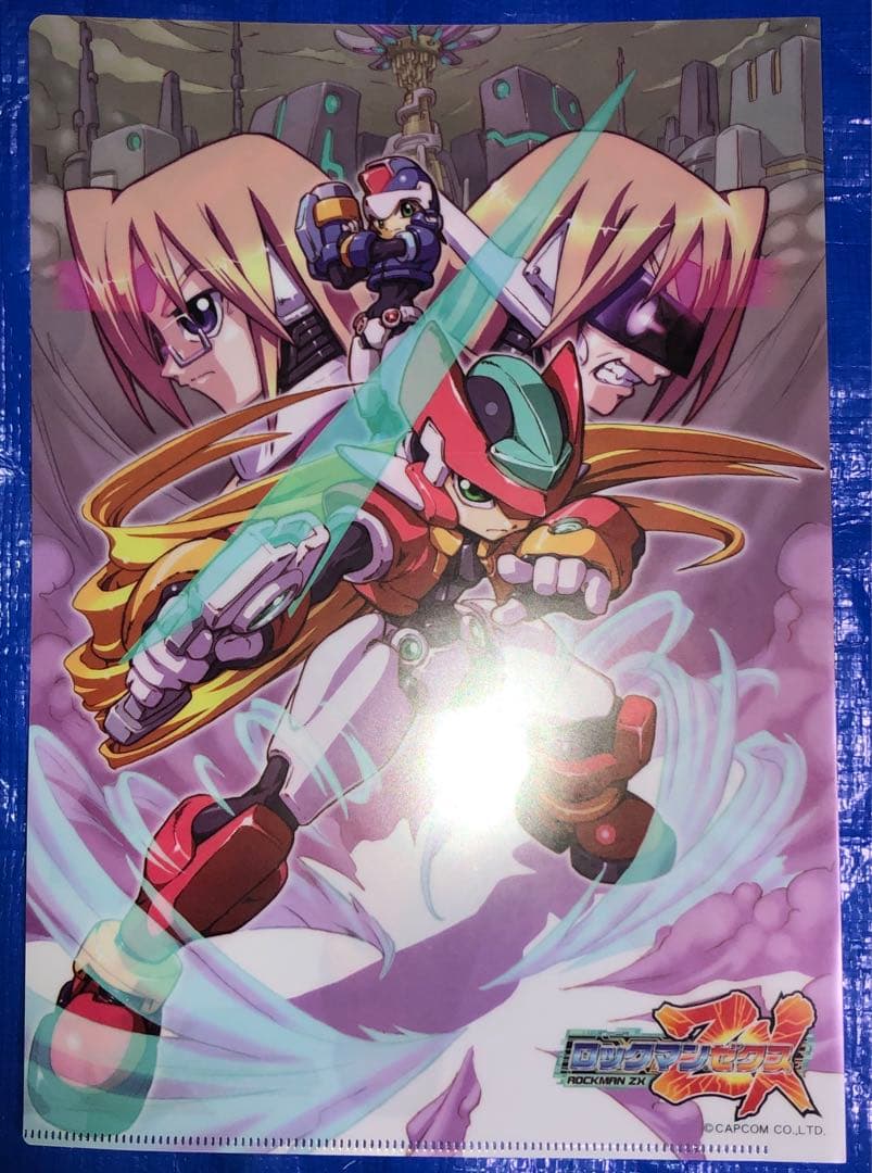ロックマン20周年記念商品　ロックマンゼロ　ロックマンゼクス　A4クリアファイル