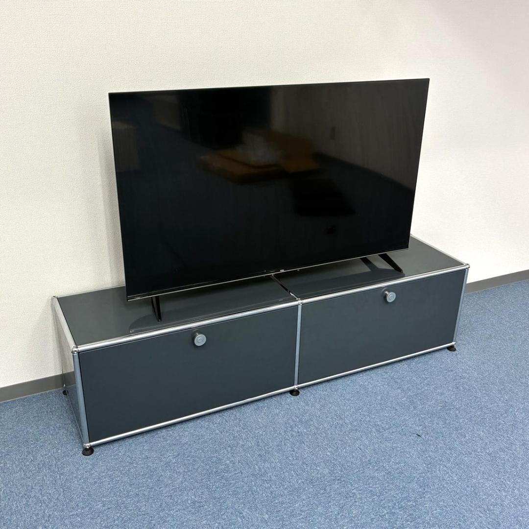 中古 USMハラー｜キャビネット テレビボード 2列1段 アントラサイト