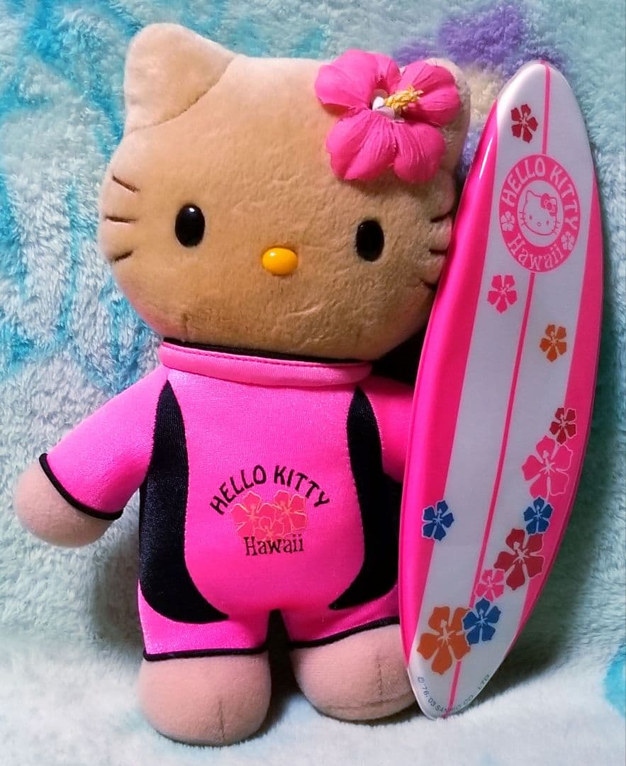 ハワイ限定♡日焼けキティ【ぬいぐるみ】サーファー2003
