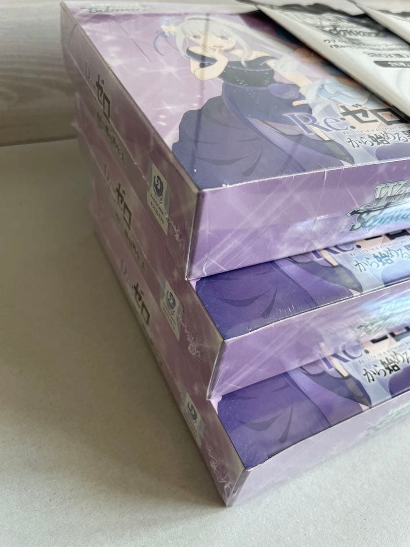 ヴァイス リゼロ 初版 6BOX シュリンク付き　プロモ2枚付き