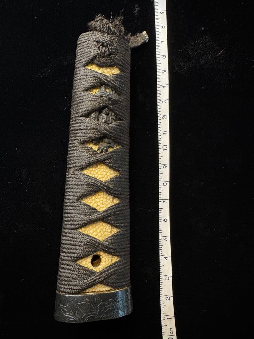 柄前 唐獅子牡丹図 龍 目貫 縁頭 柄巻 日本刀 刀装具 古美術 江戸時代