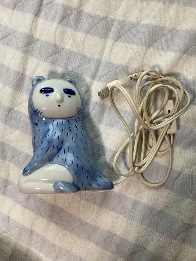 伝染るんです　吉田戦車　かわうそくん　陶器　電灯