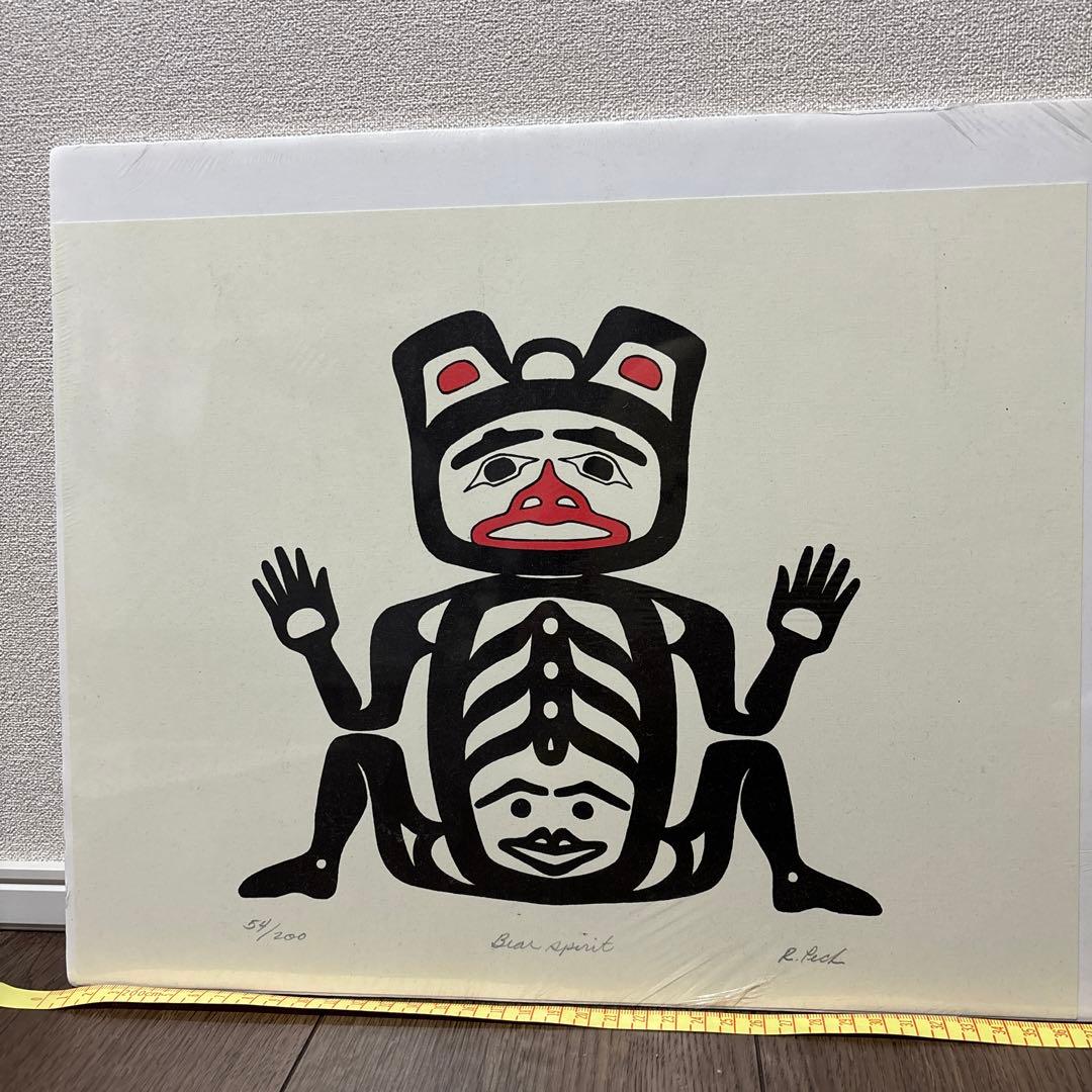 アラスカ　部族　ネイティブアメリカン　原画　アート2枚