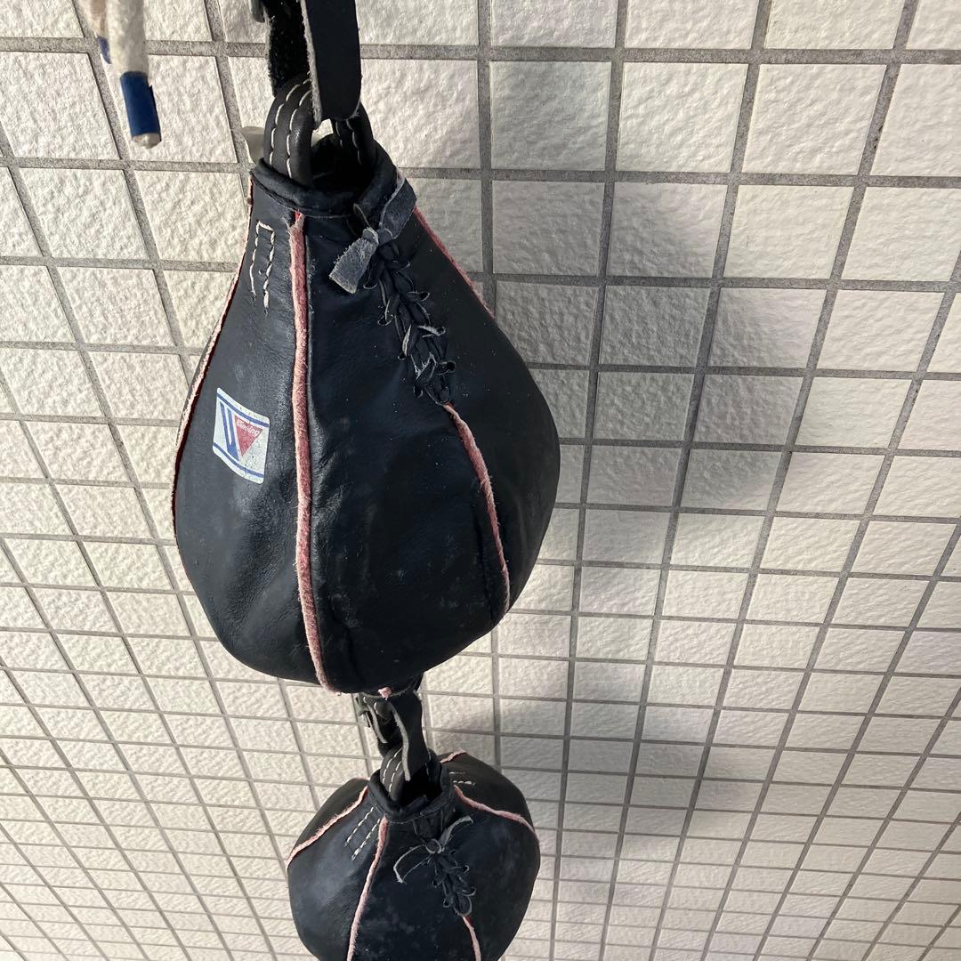 Winning パンチングボール ダブルエンド￼ しずく型ダブル　黒ウイニング