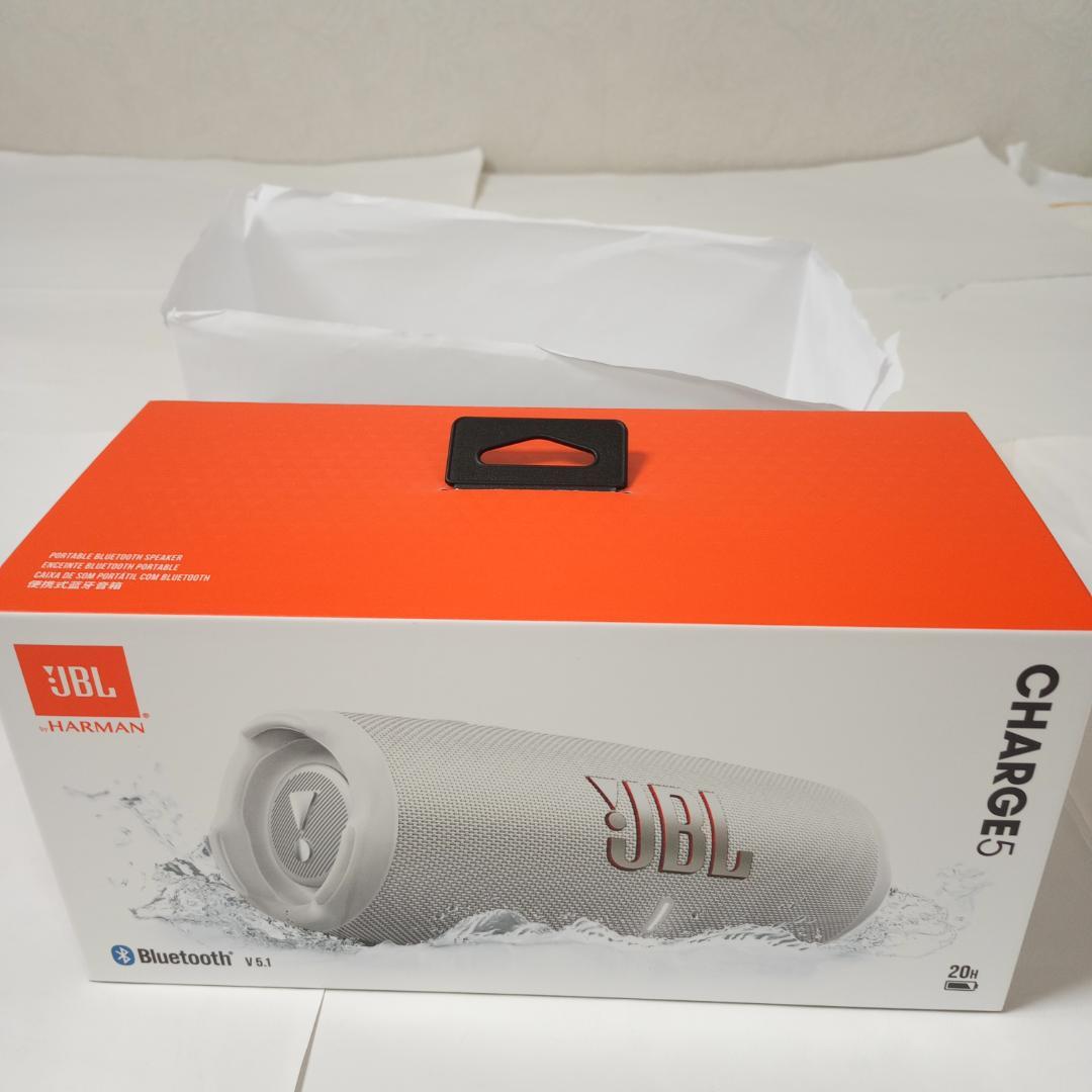 JBL CHARGE5 ホワイト Bluetoothスピーカー 未開封品