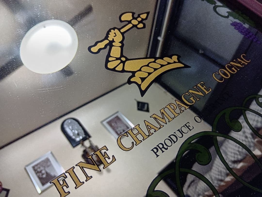 希少型　1980's　非売品　ノベルティ　ヘネシー　パブミラー