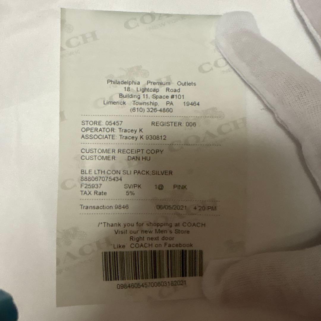 COACH コーチ 2つ折り 財布 ピンク