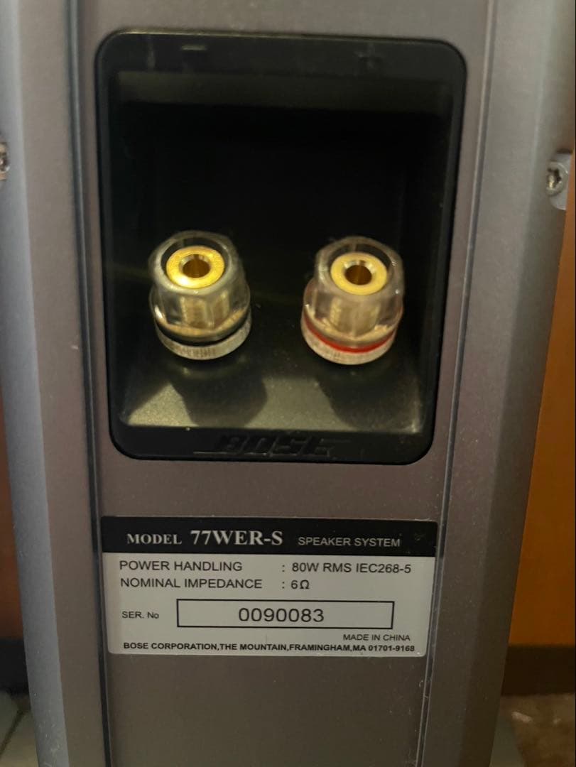 希少 動作品 BOSE スピーカーシステム 77WER-S 2本ペア